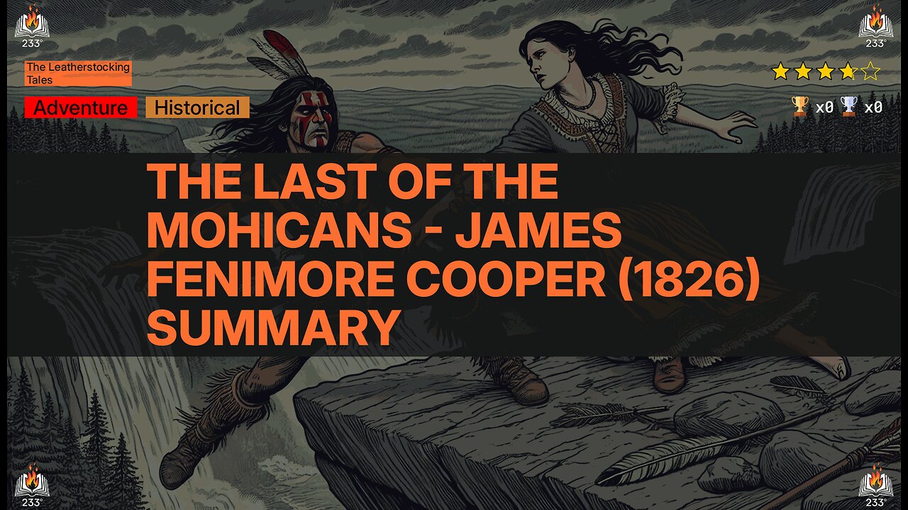 The Last of the Mohicans - James Fenimore Cooper (1826) Summary (The Leatherstocking Tales - 2)