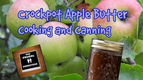 Crockpot Applebutter -- cook and canning