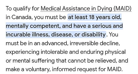 Canada's Assisted Suicide: Are They Killing Our Children?