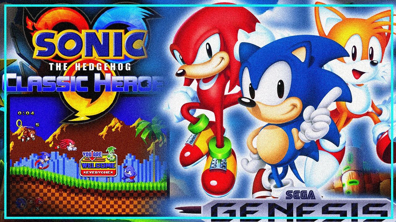 Sonic Classic Heroes -SEGA GENESIS - Team Sonic-ROMHACKS SPEED RUN