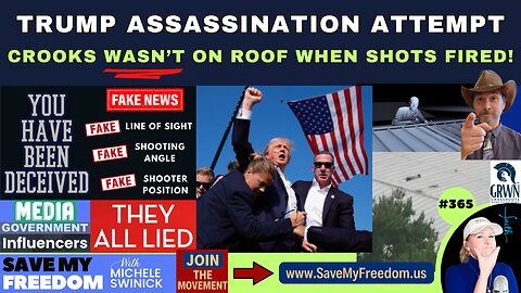 #365 Trump “Assassin” Crooks WASN’T On Roof In Butler, PA When Shots Fired - NO SHOOTER On Ridge. Impossible To Shoot Target From Below Ridge. There Were Multiple Shooters + Media Moved Crooks Body 75 Feet = FAKE Lines Of Sight & Angles
