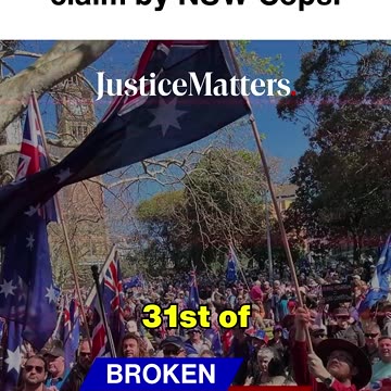 Bullshit protestor claim by NSW Cops! - Justice Matters