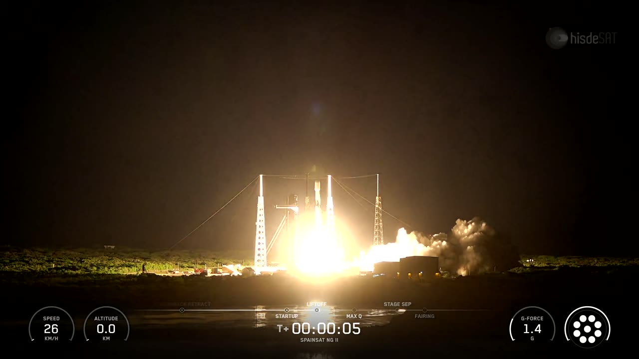 Falcon 9 launch the SpainSat NG II mission to orbit Liftoff!