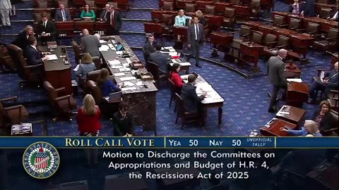 JD Vance breaks tie advancing Doge cuts package. NPR and PBS are closer to being defunded