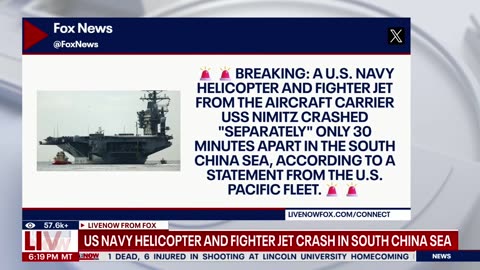Breaking! US Nimitz Carrier lost F-18 & MH-60 helicopter in S. China Sea