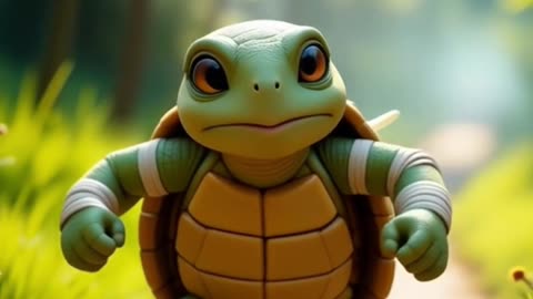 Tortoise Getting ready For The Race