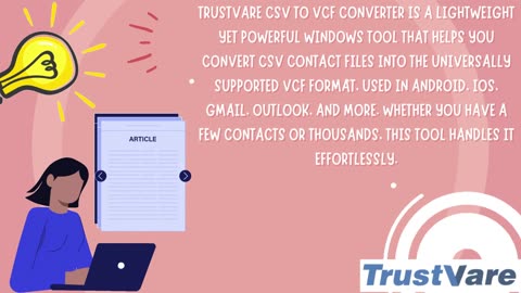 Download TrustVare CSV to VCF Converter – Export CSV Contacts to vCard