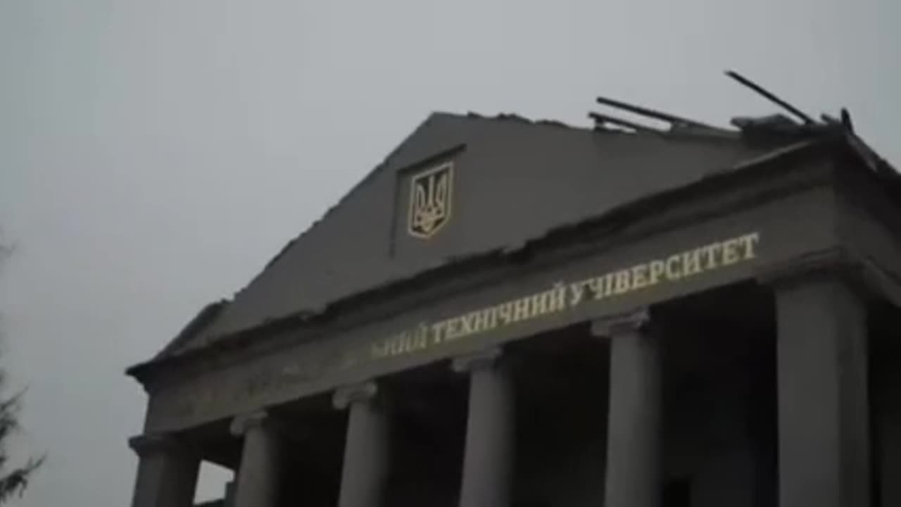 A group of Russians ran into the center of Pokrovsk to quickly take a picture with their rag near