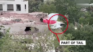 Chilling footage of deadly Air India plane crash site e-