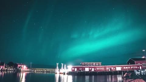 Timelapse of Northern lights - Aurora Borealis #timelapse #northernlights #traveldestination HD