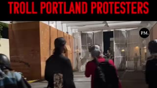 Politics - 2025 Portland Oregon Commie HQ Use Trumps Voice On Antifa Gold Welcome To America 🇺🇸