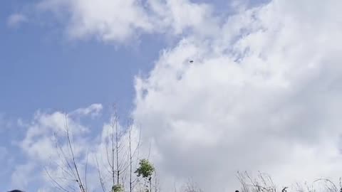 Flying Tent Spotted in the Sky