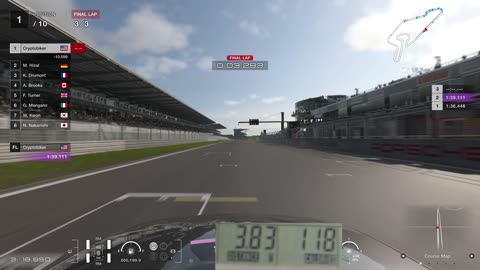 Playing Gran Turismo 7 while riding exercise bike