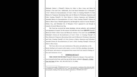 Chesley v City of Mesquite 2025-06-03 City FINED for CONTEMPT of COURT!