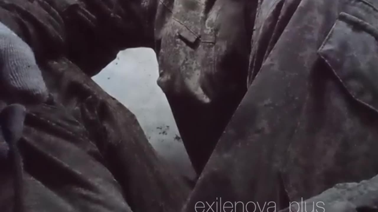Russian Soldier Climbs Inside of a Well, Trying to Scrape Out Last Bit of Water