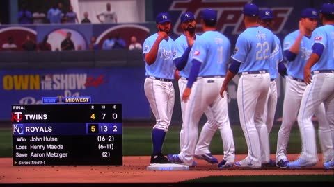 MLB The Show: Kansas City Royals vs Minnesota Twins (S20 G110)