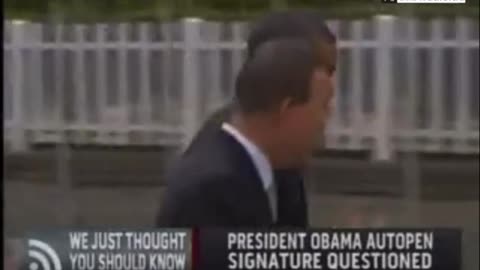 Obama was the first President to use autopen to sign a law, in 2011