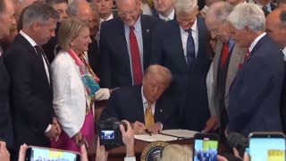 Senator Banks Attends Signing of HALT Fentanyl Act at White House July 16th, 2025