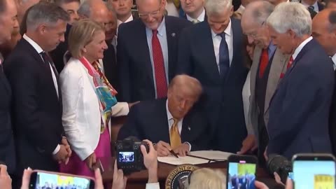 Senator Banks Attends Signing of HALT Fentanyl Act at White House July 16th, 2025