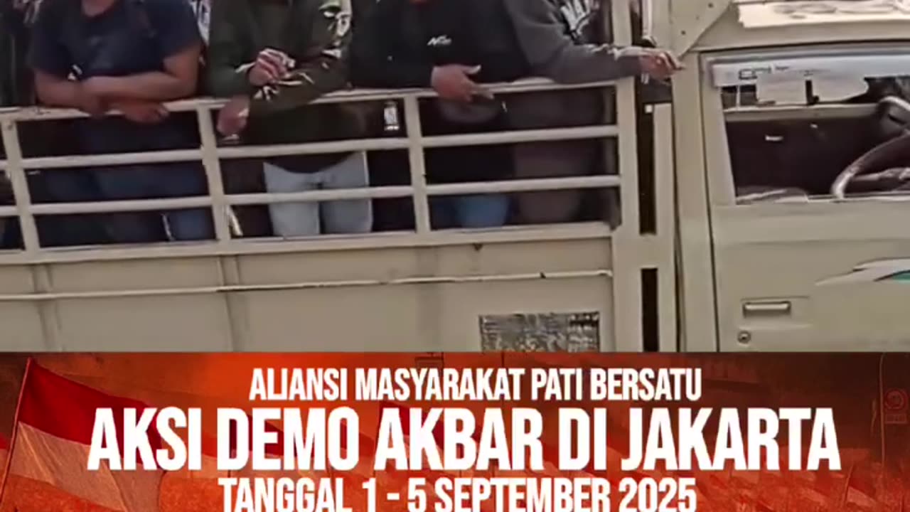 The demonstration continues