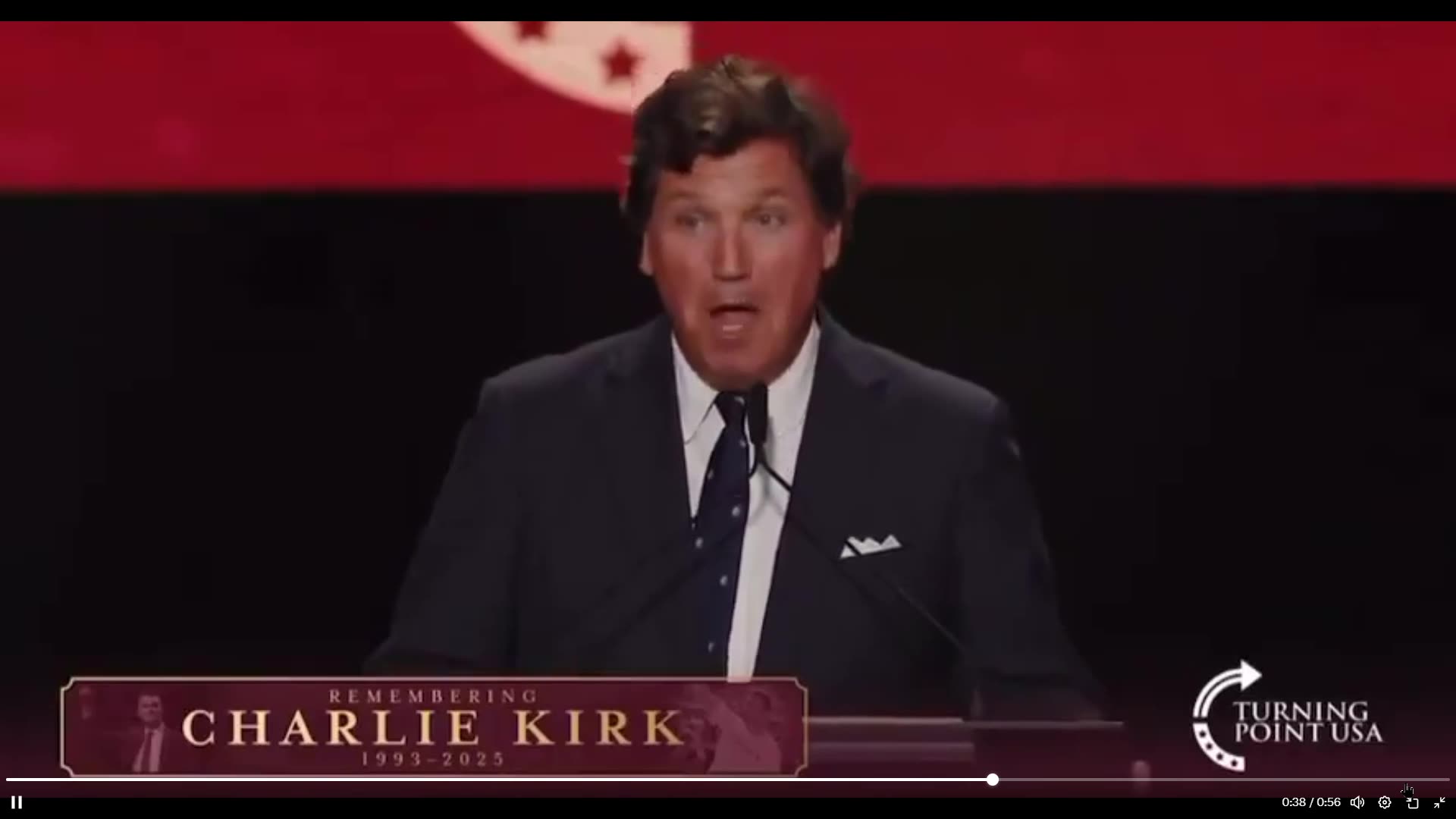 Tucker Carlson just said this at Charlie Kirk’s Memorial Service. WOW Fast clip