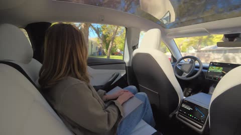 Tesla's FSD rideshare via app.