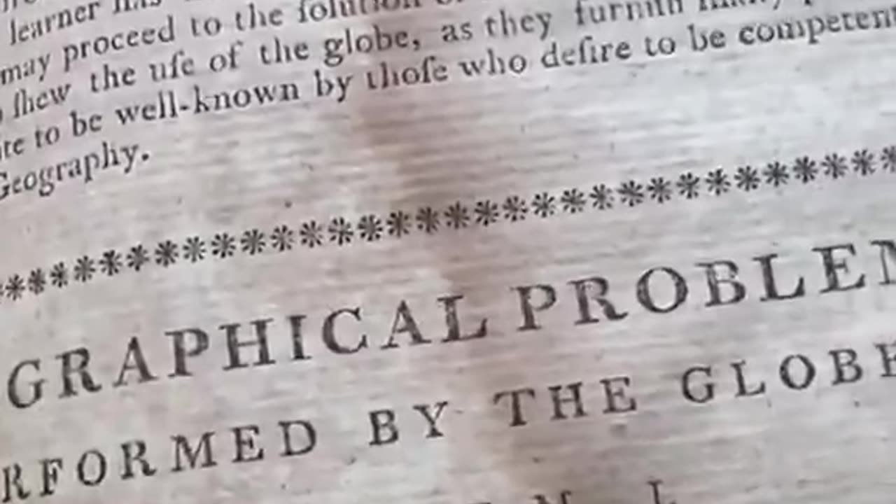An original book from 1777 America was one year old.