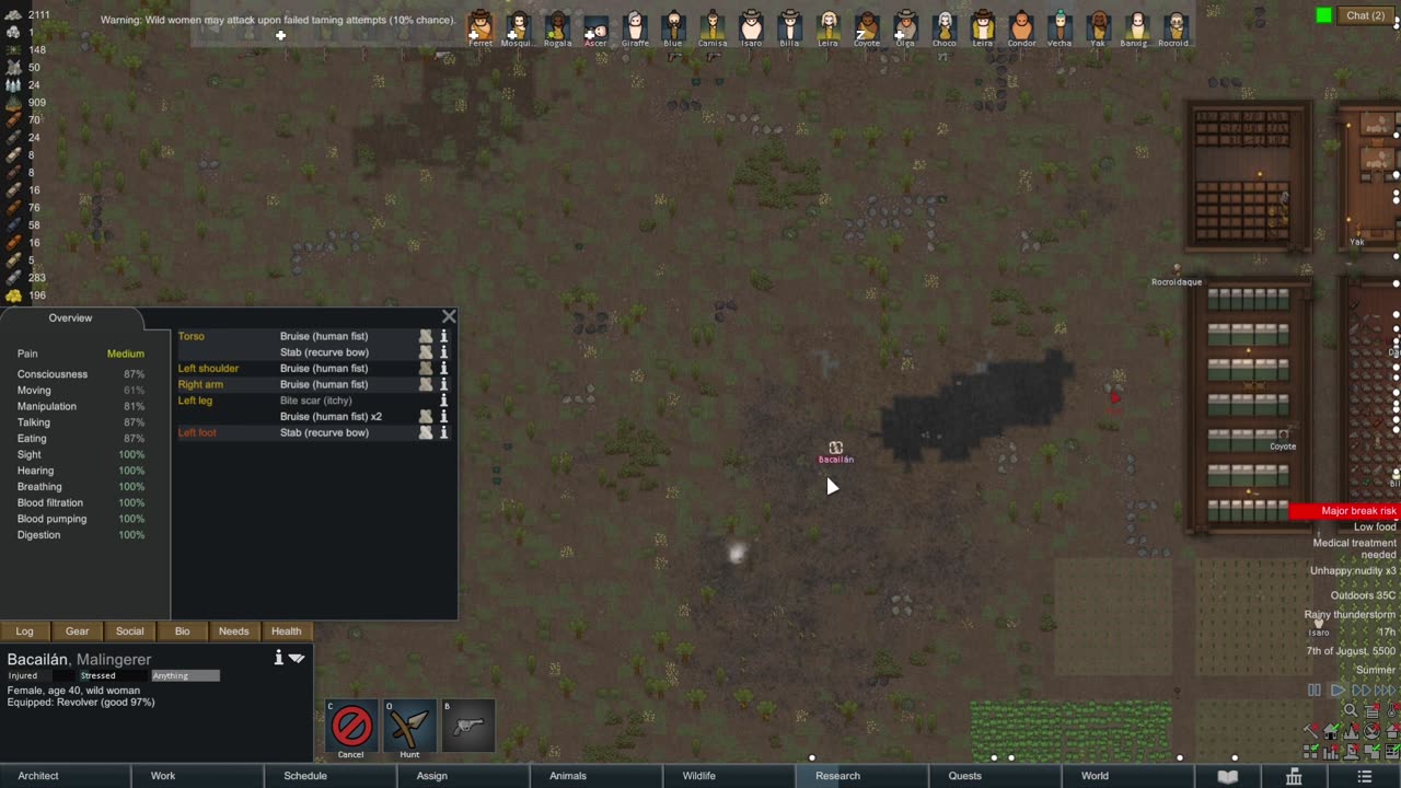 Which Kills More Of My Colonists Raids Or The Flu (Rimworld)