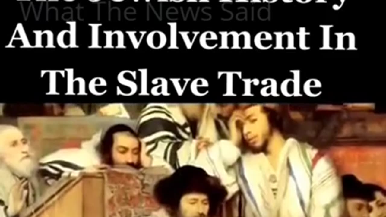 The Jewish History And Involvement In The Slave Trade