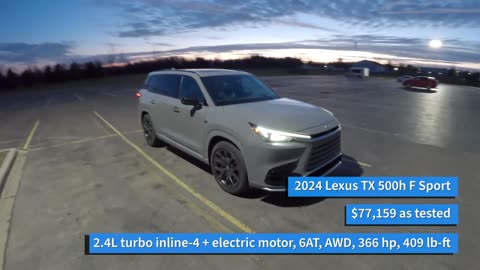 2024 Lexus TX 500h F Sport Performance - POV Night Drive (Binaural Audio)