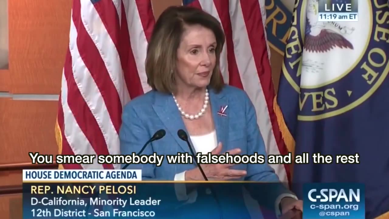 Nancy Pelosi explains, The Wrap-Up Smear