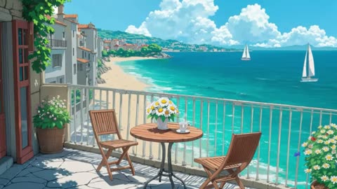 Nautical Balcony Coffee Spot