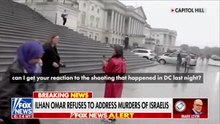 lhan Omar Scurries Away To Car When Asked About Murders Of Israeli Embassy Staff