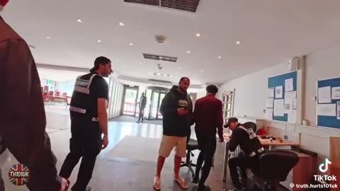 INSIDE A MIGRANT HOTEL - this is a Marriott hotel in the UK