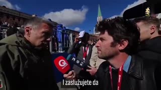 French journalist gets a lesson from famous Russian journalist Vladimir Solovyov
