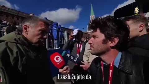 French journalist gets a lesson from famous Russian journalist Vladimir Solovyov