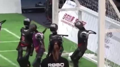 China debuts humanoid robot soccer league in Beijing