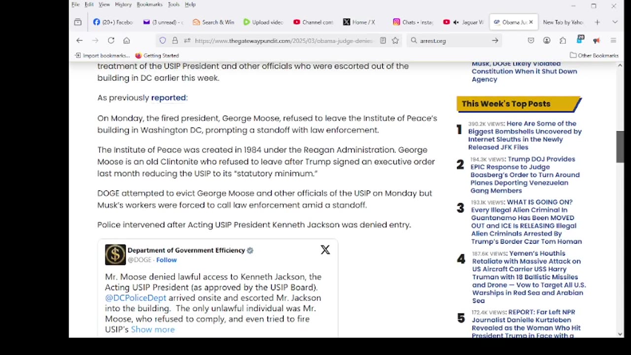 Judge Barricaded Himself in Office