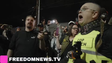Confrontations outside of the Portland ICE detention facility