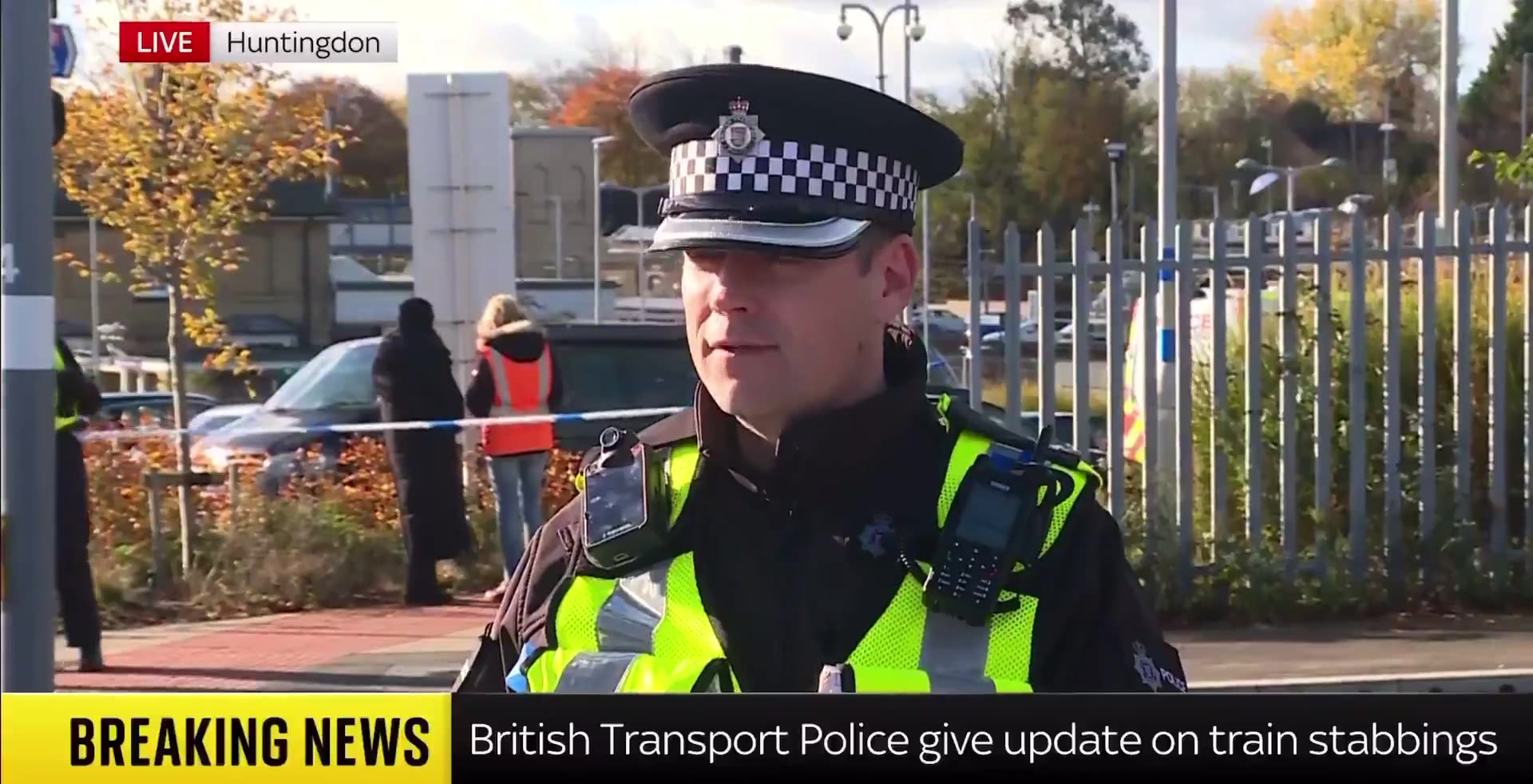 British Transport Police say yesterday’s Huntingdon train stabbing