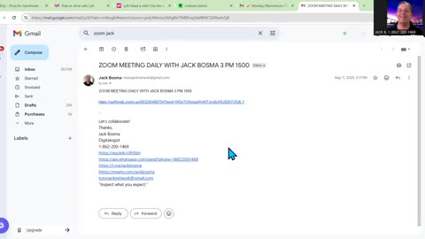 ZOOM MEETING DAILY WITH JACK BOSMA 3 PM 1500
