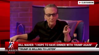 Bill Maher: "I Hope To Have Dinner With Trump Again"