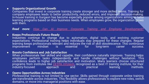 How Professional Training Enhances Career Growth and Industry Skills