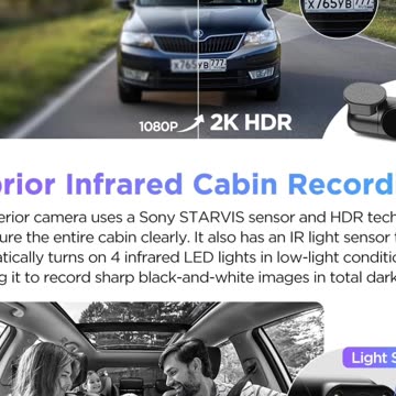 VIOFO A229 Pro 3 Channel 4K HDR Dash Cam, Dual STARVIS 2 Sensors IMX678 & IMX675, 4K+2K+1080P