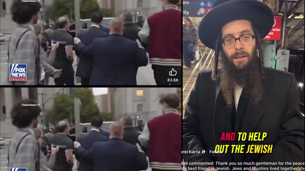 Anti-Zionist orthodox Jews point of view & a man shouting to the new mayor of New York.