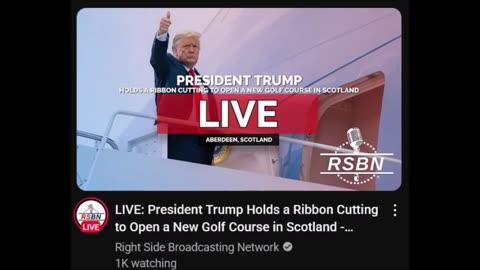 LIVE: President Trump Holds a Ribbon Cutting to Open a New Golf Course in Scotland