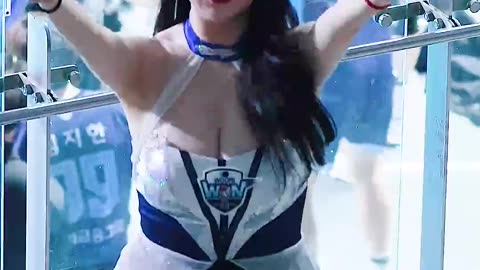 4K Cheerleader Cam 🔥 Kim Hyun-young x Woori Card Volleyball | Sizzling Performance in Suwon!!!