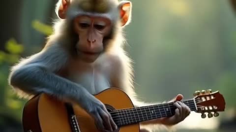Monkey guitar #ai #electricguitar #fypシ #fyp #musica #muisic