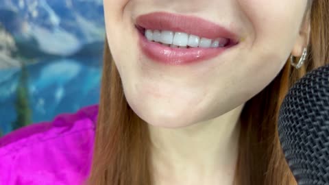 Hot Girl 4K Sensual Artistry QIMBI Mesmerizing Lip Painting and Sweet Indulgence