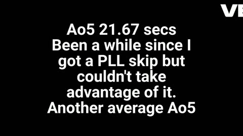 Uncle Solves Rubik's Day 7: 11 Apr 2025 Ao5 21.67 secs